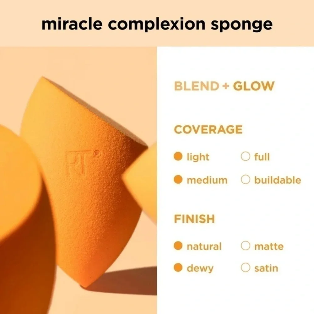 2-PACK REAL TECHNIQUES FOUNDATION BLENDING SPONGES‼️